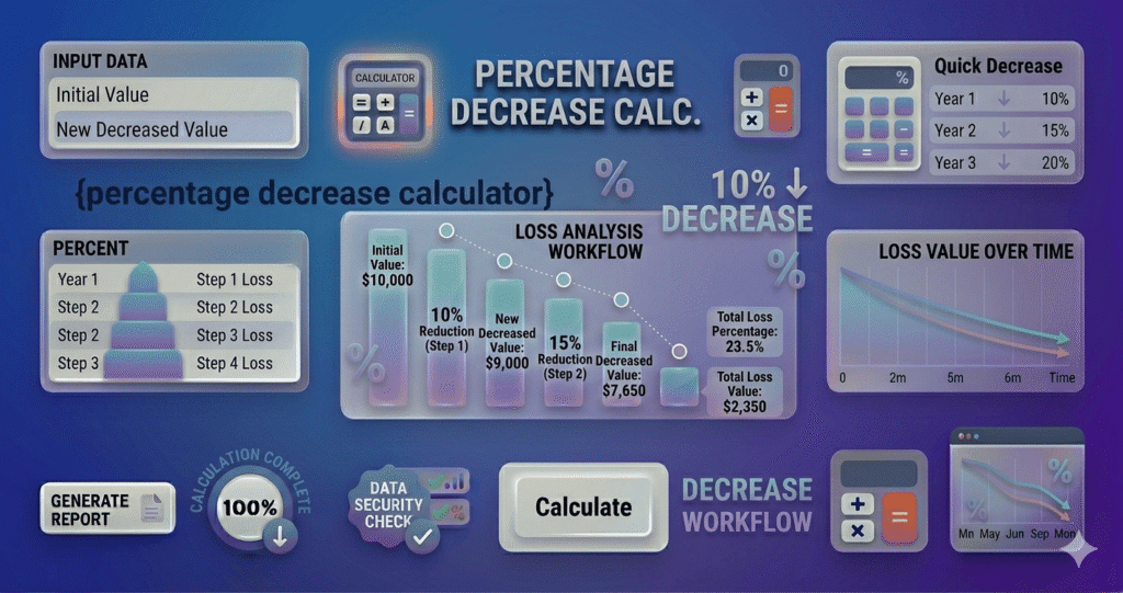 percentage decrease calculator
