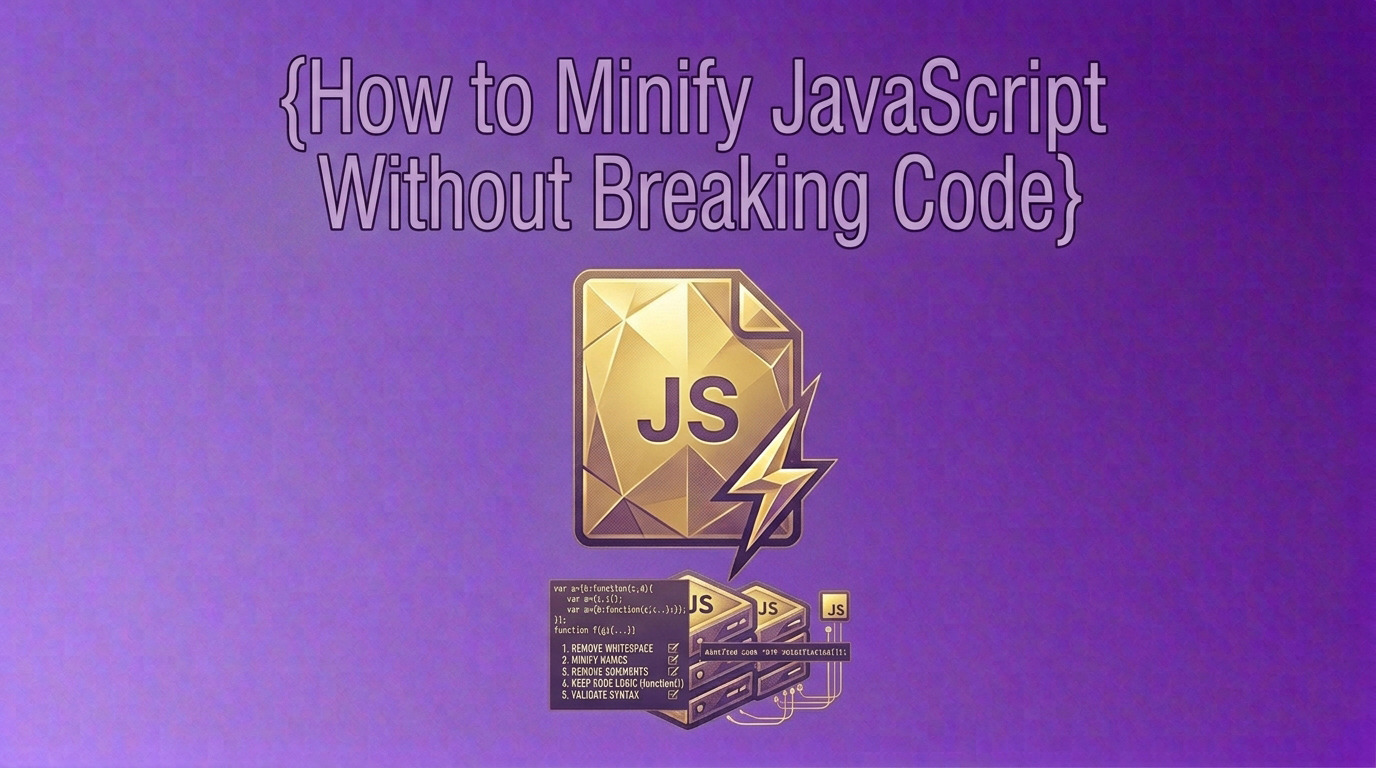 How to Minify JavaScript Without Breaking Code Tutorial