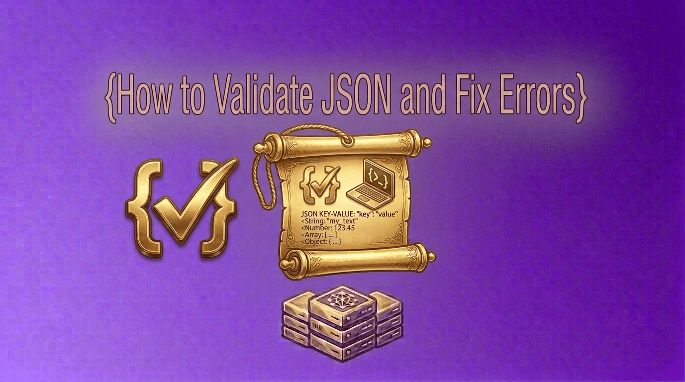 How to Validate JSON and Fix Errors
